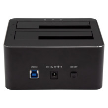 Dviejų skyrių USB 3.0 Dockingstation kailis SATA Festplatten Externe 6,35 / 8,89cm 2,5 / 3,5Zoll SATA SSD / HDD Dockings