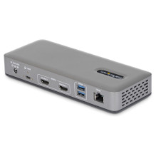 Dviguba USB-C prijungimo stotis 4K 60Hz HDMI MST dokas 100W Maitinimo tiekimas Laptop -Ladung 1GbE treiberlos Windows