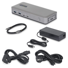 Dviguba USB-C prijungimo stotis 4K 60Hz HDMI MST dokas 100W Maitinimo tiekimas Laptop -Ladung 1GbE treiberlos Windows