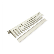 48,26cm 19Zoll-Frontplatte 1 HE mit Rangierkanal 40x80mm grau 48,26cm 19Zoll-Frontplatte 1 HE mit Rangierkanal 40x80mm grau