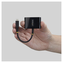 USB -C zu HDMI Kelių prievadų adapteris su 140W PD Ladeleistung 4K 60Hz HDMI USB 5Gbps Mini_TK Dokas