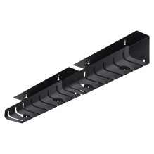 2er-Pack Untertisch Kabelmanagement Tray 53cm Länge pro Ablage Metall Schlitz Kabelorganizer Schraubmontage Schwarz TAA 2er-Pack Untertisch Kabelmanagement Tray 53cm Länge pro Ablage Metall Schlitz Kabelorganizer Schraubmontage Schwarz TAA