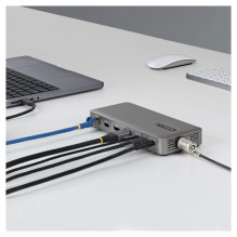 USB4 Įkrovimo stotelė be tvarkyklių Dviguba 4K skirta macOS ir Windows Universali USB-C prijungimo stotelė su 100W Lapto