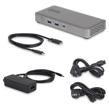 USB4 Įkrovimo stotelė be tvarkyklių Dviguba 4K skirta macOS ir Windows Universali USB-C prijungimo stotelė su 100W Lapto