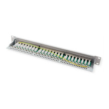 Kat.6A klasė EA 19 Patchpanel 24 P geschirmt grau