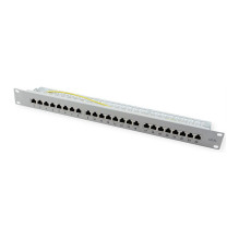 Kat.6A klasė EA 19 Patchpanel 24 P geschirmt grau