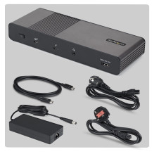 Universali „Thunderbolt 5“ prijungimo stotelė, skirta Mac ir „Windows“ su keturiais monitoriais 140W Maitinimo tiekimas 
