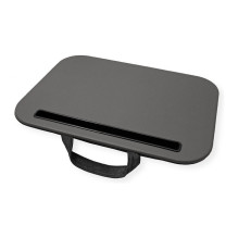 Knietablett / Laptop - / Tablet -Ablage mit Kissen grau