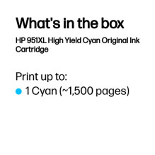 Rašalo kasetė HP 951XL / CN046AE Žydra
