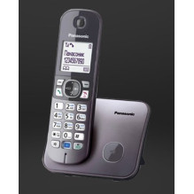 Panasonic KX-TG6811 DECT telefonas su skambintojo ID, juodas
