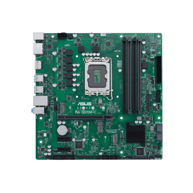 Pagrindinė plokštė Asus asustek Q670EI-IM-A S1700 / DDR5 / 3xDP+HDMI / vPro / 24-7 / mITX