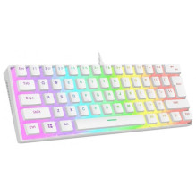 Laidinė mechaninė klaviatūra - Rampage RADIANT K11 Balta RGB Laidinė mechaninė klaviatūra - Rampage RADIANT K11 Balta RGB