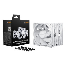be quiet! Lüfter Pure Wings 3 Reverse PWM White Triple Pack - 120mm Gehäuselüfter