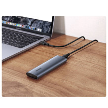 Ugreen M.2 B-Key SATA 3.0 kietojo disko korpusas 5Gbps pilkas + USB C tipo laidas ( CM400 ) Ugreen M.2 B-Key SATA 3.0 kietojo disko korpusas 5Gbps pilkas + USB C tipo laidas ( CM400 )