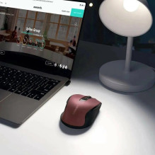 Ugreen MU006 belaidė optinė pelė USB 2.4 GHz / „Bluetooth 5.0“ 4000 DPI - raudona