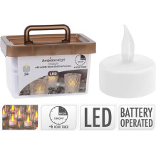 LED candle set, AX5991550, D3.8 cm, white, 24 pcs. LED candle set, AX5991550, D3.8 cm, white, 24 pcs.