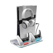 White Shark KIMURA PRO PS5 Cooling Pad + 2 Charging Docks, White