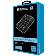 Sandberg 630-07 USB Wired Numeric Keypad Sandberg 630-07 USB Wired Numeric Keypad