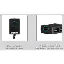 Zalman 4PALC ARGB valdiklis 4 kanalų, juodas