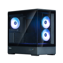 Zalman P30 V2, mATX Mini Tower PC Case, 3 x 120mm ARGB Fans, Black