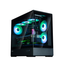 Zalman P30 V2, mATX Mini Tower PC Case, 3 x 120mm ARGB Fans, Black
