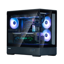 Zalman P30 V2, mATX Mini Tower PC Case, 3 x 120mm ARGB Fans, Black