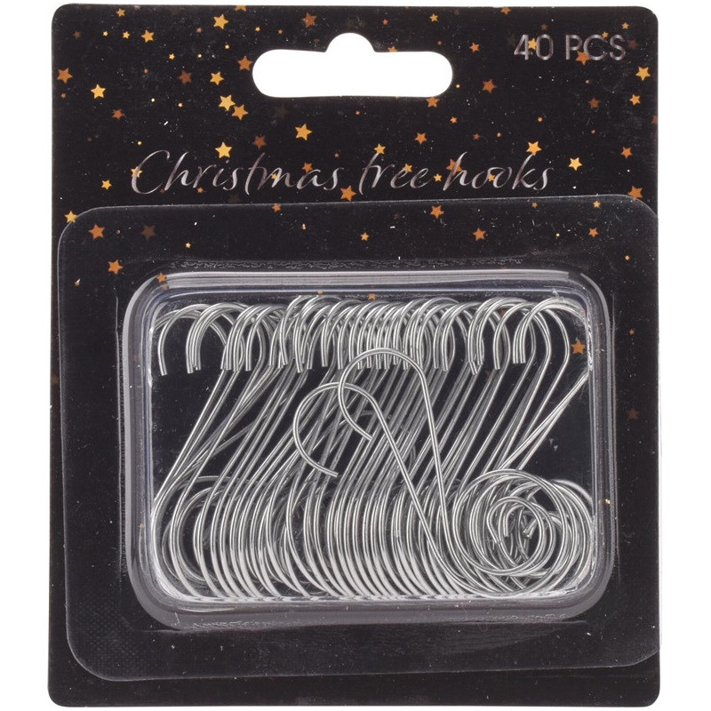 TREE HOOKS 40PCS SILVER