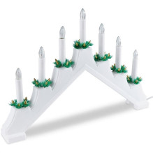 Christmas candlestick with LED lighting, 30 cm, 7 LED Christmas candlestick with LED lighting, 30 cm, 7 LED