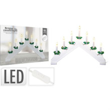 Christmas candlestick with LED lighting, 30 cm, 7 LED Christmas candlestick with LED lighting, 30 cm, 7 LED