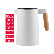 Virdulys su temperatūros reguliavimu Concept RK3300, 1,5 l Virdulys su temperatūros reguliavimu Concept RK3300, 1,5 l