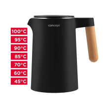 Virdulys su temperatūros reguliavimu Concept RK3301, 1,5 l Virdulys su temperatūros reguliavimu Concept RK3301, 1,5 l