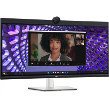 TFT 86,71cm / 34" (3440x1440) Dell P3424WEB 21:9 Curved WQHD IPS 60Hz 5ms HDMI DP RJ45 Webcam USB-C VESA Black / Si TFT 86,71cm / 34" (3440x1440) Dell P3424WEB 21:9 Curved WQHD IPS 60Hz 5ms HDMI DP RJ45 Webcam USB-C VESA Black / Si