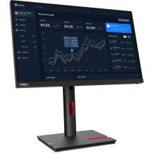 TFT 54,6cm / 21,5" (1920x1080) Lenovo ThinkVision T22i-30 16:9 FHD IPS 60Hz 4ms HDMI VGA DP USB Pivot Black