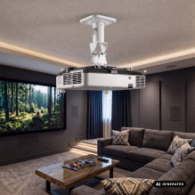 Maclean Ceiling Mount / Hanger for Projectors, Steel, 180-310 mm, up to 15 kg, MC-208 W Maclean Ceiling Mount / Hanger for Projectors, Steel, 180-310 mm, up to 15 kg, MC-208 W
