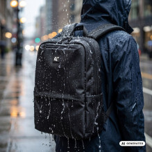 NanoRS Laptop Backpack, 15.6", Black, 41x29x4, Waterproof RS202 B NanoRS Laptop Backpack, 15.6", Black, 41x29x4, Waterproof RS202 B