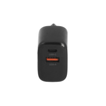 Movano GaN 30W USB-C PD + USB-A įkroviklis (juodas)