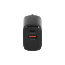 Movano GaN 20W USB-C PD + USB-A įkroviklis (juodas)
