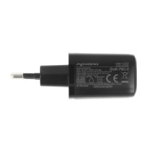 Movano GaN 20W USB-C PD + USB-A įkroviklis (juodas)