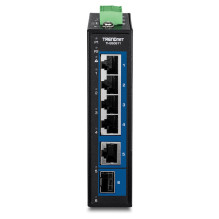 TRENDnet 6-Port Industr. 2.5G DIN-Rail Switch with 10G Ports TRENDnet 6-Port Industr. 2.5G DIN-Rail Switch with 10G Ports