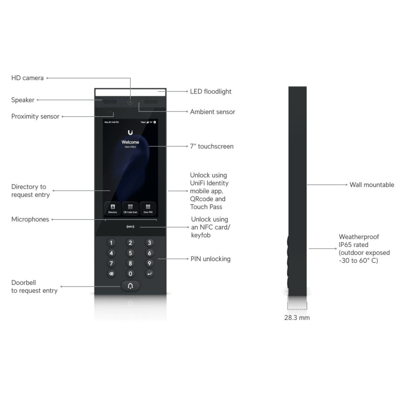 Telephone lock Ubiquiti UniFi UA-G3-Intercom