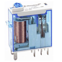Relay Finder 465290240040 (24V DC, 8A / 250VAC, 2 groups, 46 series, TEST, mechanical indication)