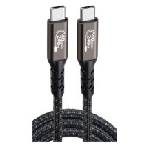USB-C-USB-C kabelis Wirellee (1 m, 240 W, 40 Gbps, juodas)