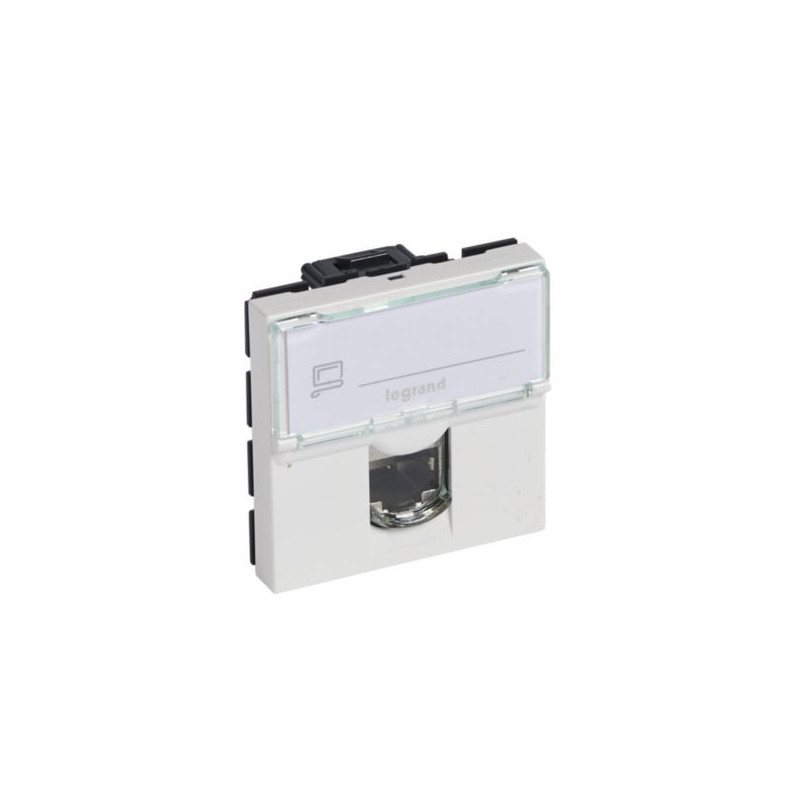 RJ45 socket Legrand Mosaic 076564 (White, UTP Cat6, 2 mod.)