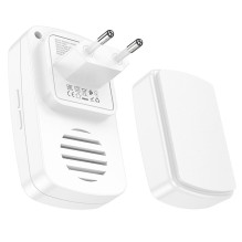 Battery-free wireless doorbell 230V Hoco HI26 white