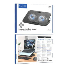Cooling stand regulated for laptop 2 x USB A LED Hoco GA4 black