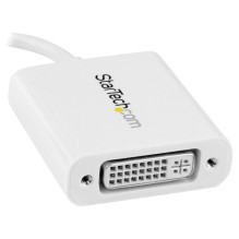 StarTech USB-C auf DVI Adapter - USB Type-C DVI Konverter fr MacBook, Chromebook, Dell XPS oder andere USB-C Gerte - Wei