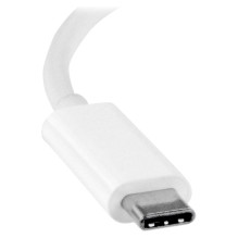 StarTech USB-C auf DVI Adapter - USB Type-C DVI Konverter fr MacBook, Chromebook, Dell XPS oder andere USB-C Gerte - Wei