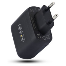 65W USB-C Laptop Charger Compact GaN Wall Charger for Dell XPS HP ProBook MacBook Pro Microsoft Surface Pro Black