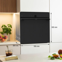 Gorenje Inbyggnadsugn på 77 l med pyrolytisk självrengöring som förenklar underhållet. Jämn värmefördelning ger stabila Gorenje Inbyggnadsugn på 77 l med pyrolytisk självrengöring som förenklar underhållet. Jämn värmefördelning ger stabila