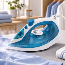 Esperanza EHI002 lygintuvas Garinis lygintuvas Keraminis padas Mėlyna, balta 2200 W Esperanza EHI002 lygintuvas Garinis lygintuvas Keraminis padas Mėlyna, balta 2200 W